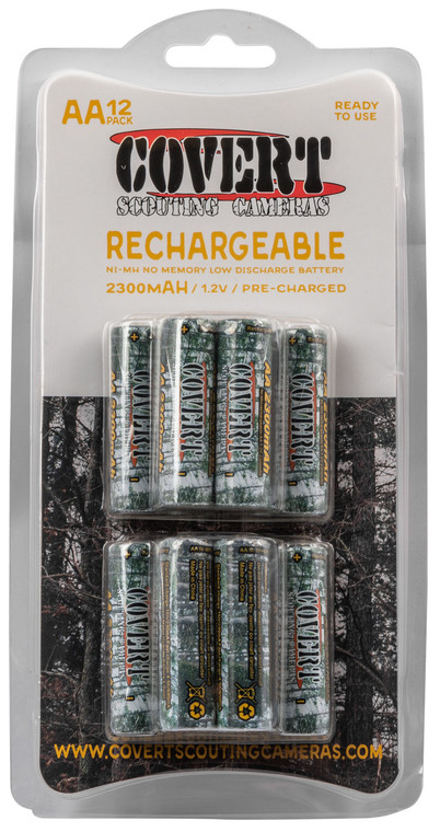 COVERT 5113 RECHARGEABLE AA NIMH BATTERIES  12PK