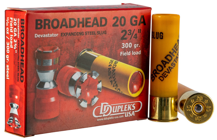 DDUPLEKS 20D20 BROADHEAD SLUG 20 2.75 11/16OZ 5/50
