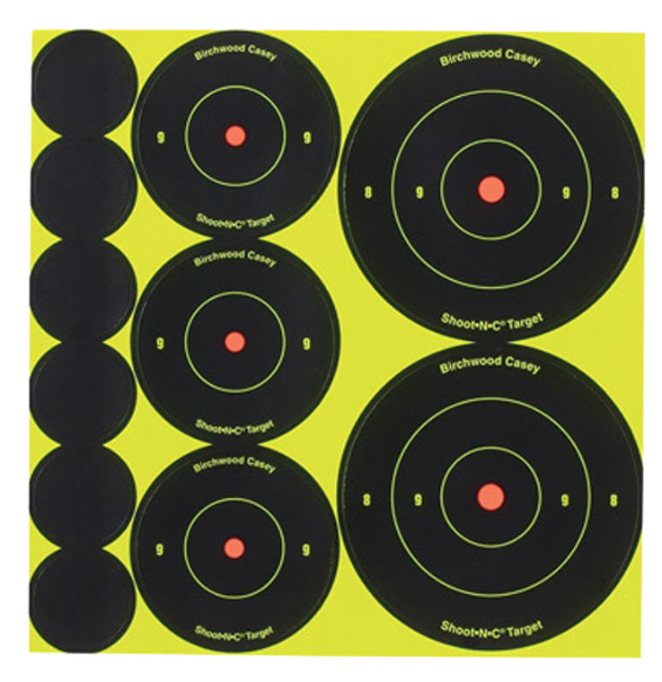 BIR 34608          SHOOT-N-C BULLSEYE VRTY   132PK