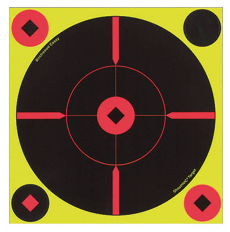 BIR 34850          SHOOT-N-C 8"  BULLSEYE BMW 50PK