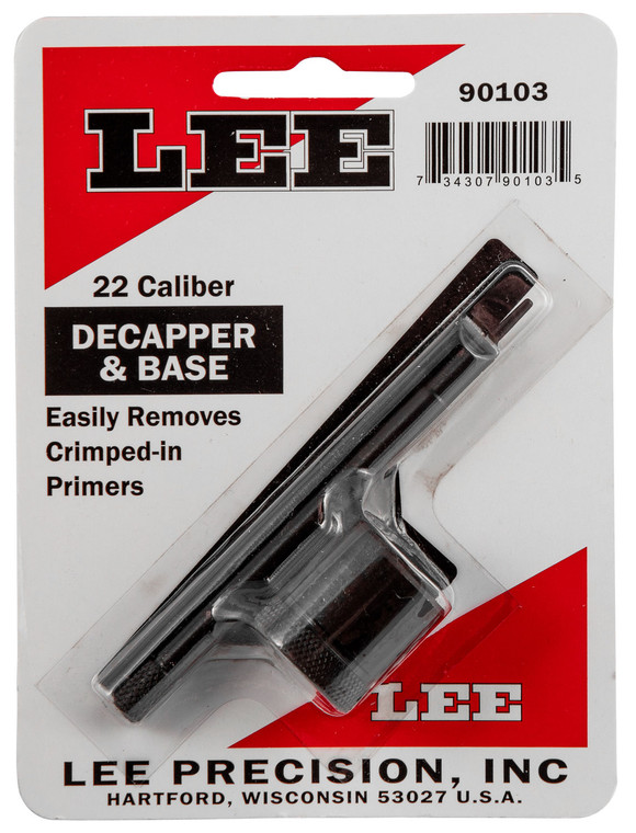 LEE 90103 DECAPPER &amp; BASE 22 CALIBER