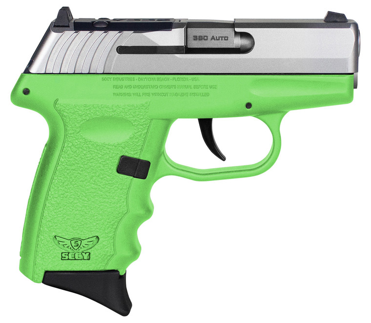 SCCY CPX-3TTLGRDRG3 380 TT SLIDE LIME GRP   NS 10R