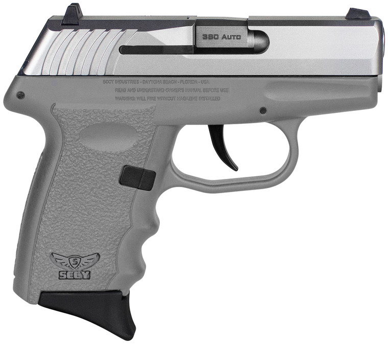SCCY CPX-3TTSG   380 TT SLIDE S-GRY GRP NO SFE 10R