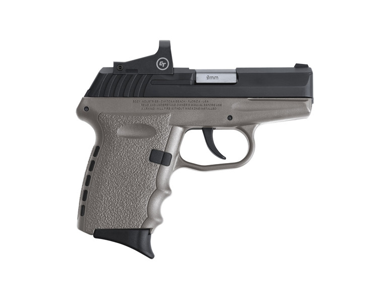 SCCY CPX-2CBSGRDE 9MM BLK/SGRY NOSAFE RED DOT  10R