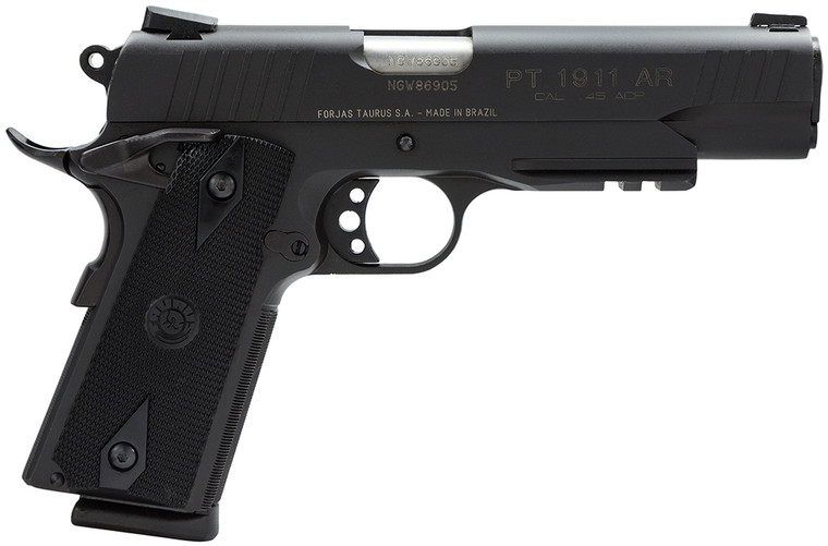 TAU 1-191101-B1      1911 45 RAIL    2X8R      BLK