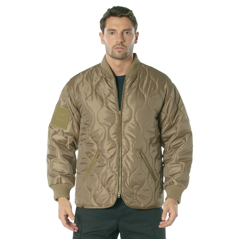 Rothco Concealed Carry Quilted Woobie Jacket Coyote Brown Size L