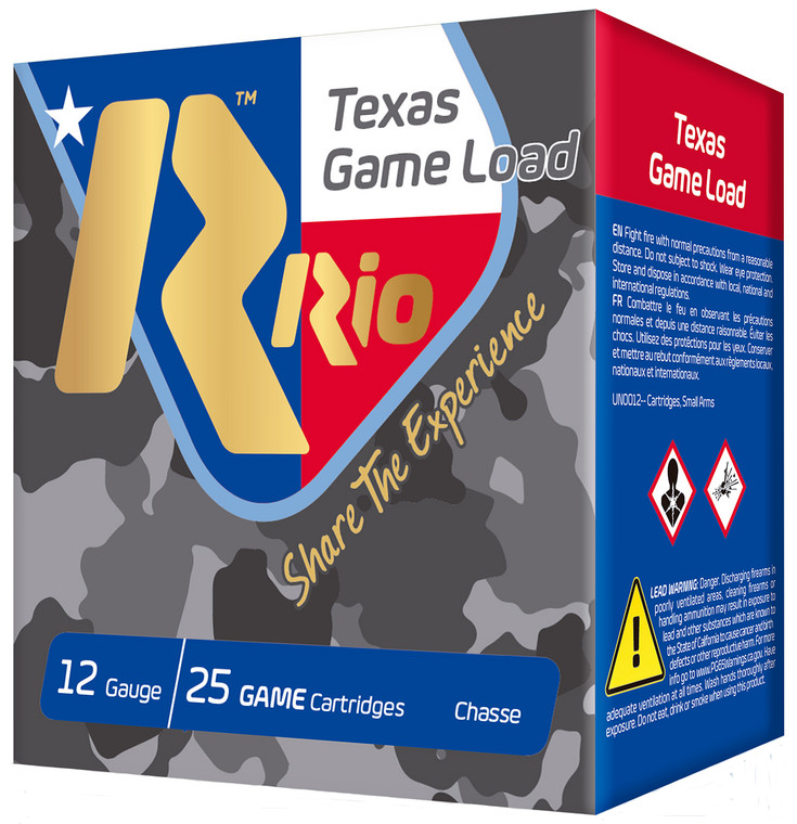 RIO TG368TX   TXGAME LOAD 12 2.75 8SHT  11/4 25/10 RIO TG368TX   TXGAME LOAD 12 2.75 8SHT  11/4 25/10