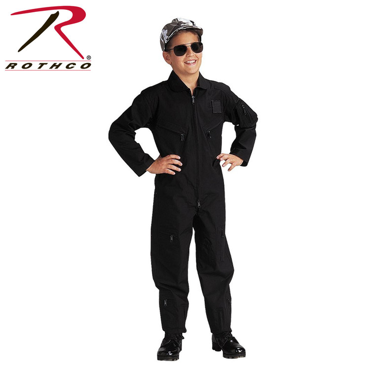 Rothco Kids Flightsuit Black Size M