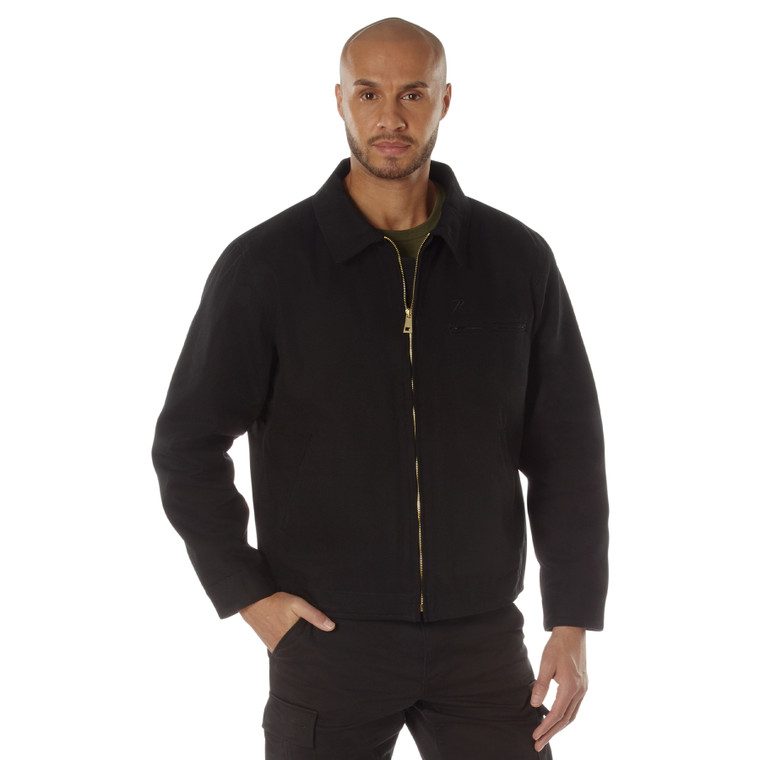 Rothco Canvas Work Jacket Black Size XL