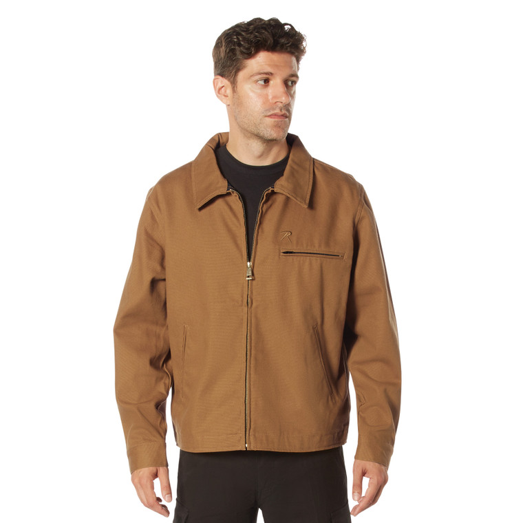 Rothco Lightweight Canvas Work Jacket Work Brown Size M