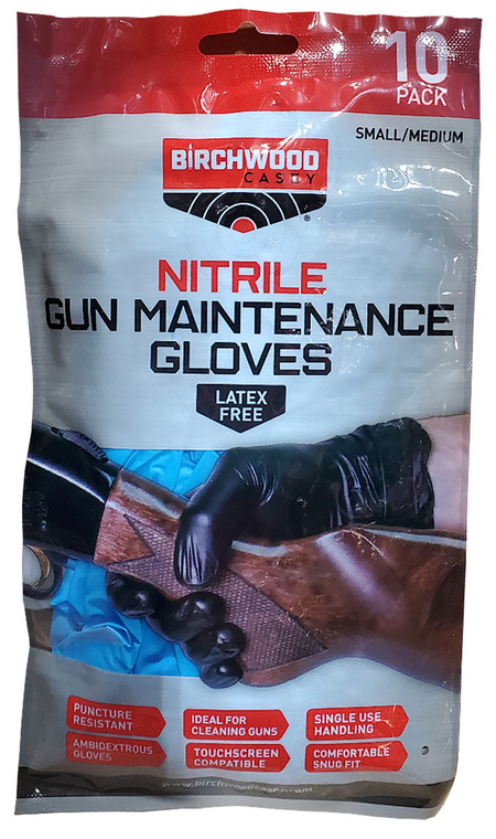 BIR NGLVS-L NITRILE GUN MAINT GLOVES LG/XL 10 PK