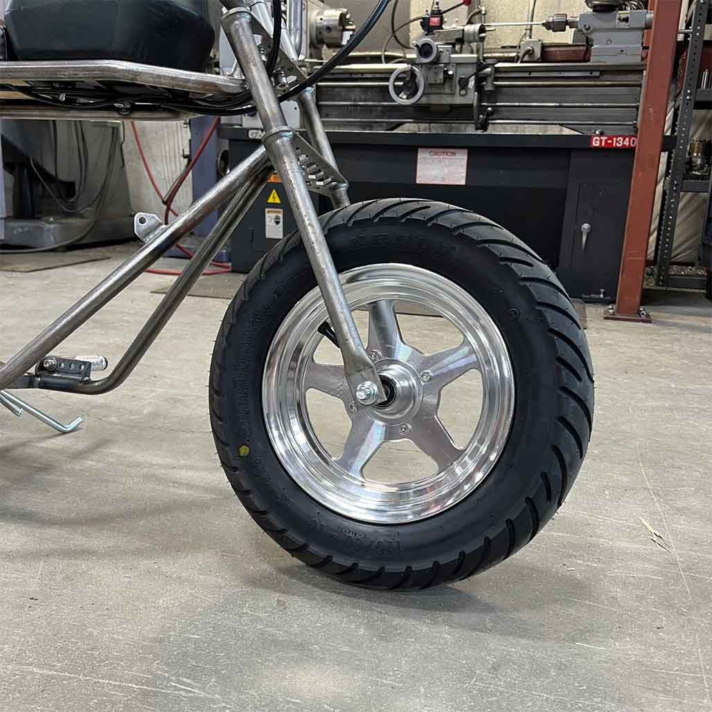 Rascal GT Cruiser with 110/80-10 Street Tires and Cruiser Seat
