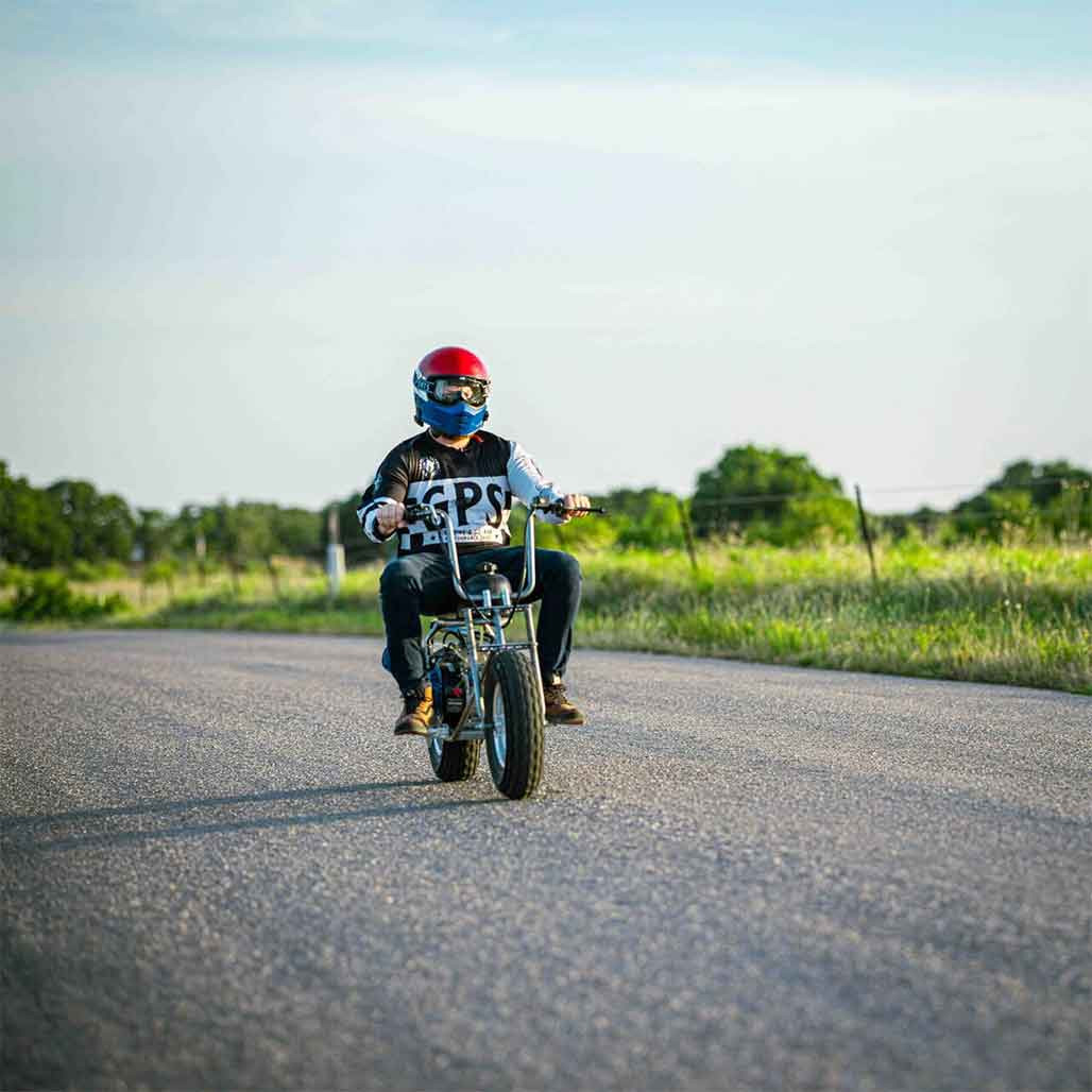 Rascal GT Minibike Cruiser Kit (RASCALGTCRUISER) on country roads