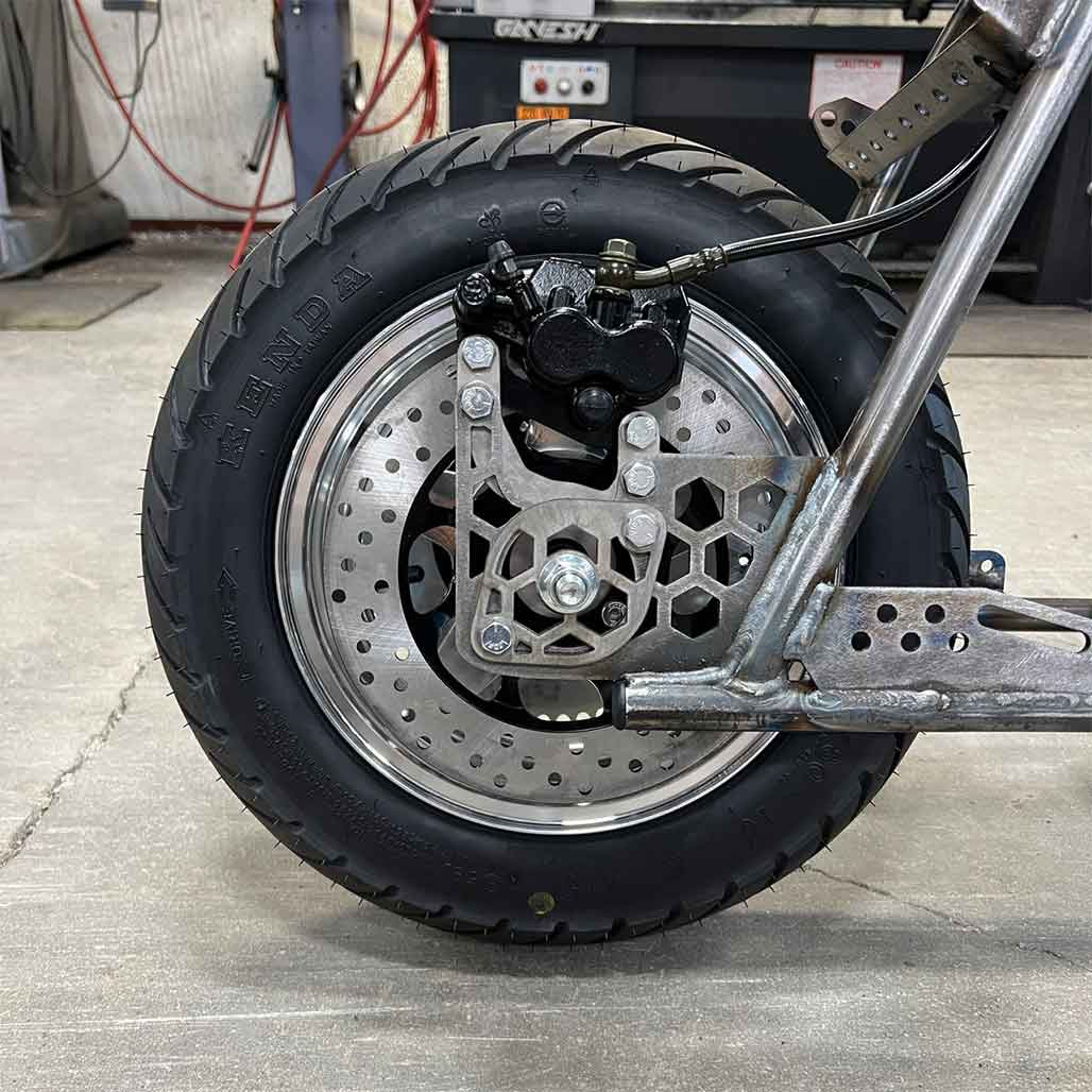 Rascal GT Cruiser with 110/80-10 Street Tires and Cruiser Seat