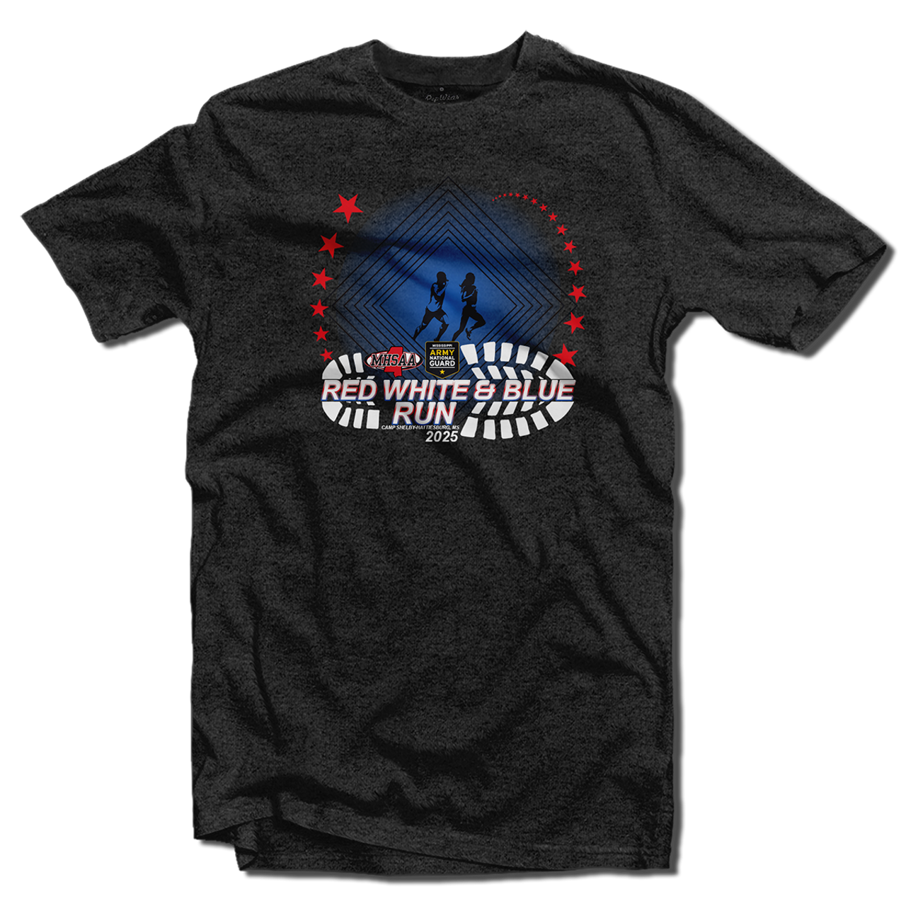 2025 MHSAA  Red, White, & Blue Memorial Run T-Shirt 2025 MHSAA  Red, White, & Blue Memorial Run T-Shirt
