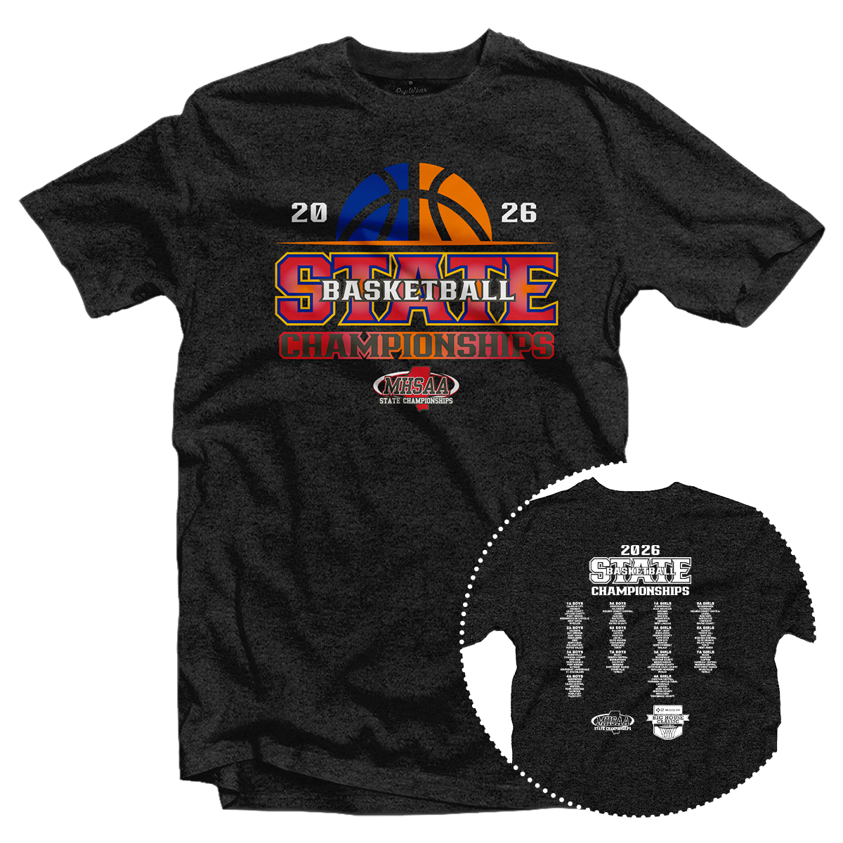 2026 MHSAA Basketball State Championships T-Shirt