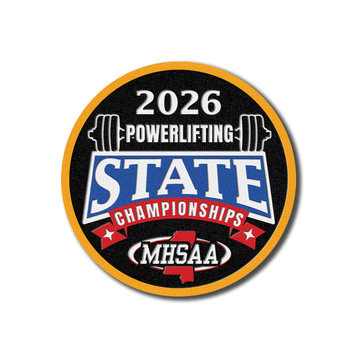 2026 MHSAA State Championships Powerlifting 2026 Event Patch