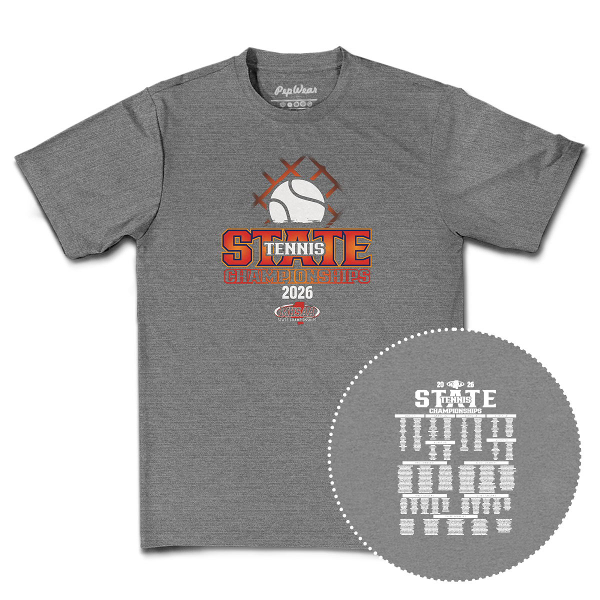 2026 MHSAA Tennis State Championships Performance T-Shirt