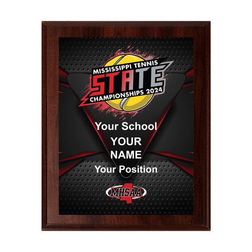 2024 MHSAA Tennis State Championships 8x10 Plaque