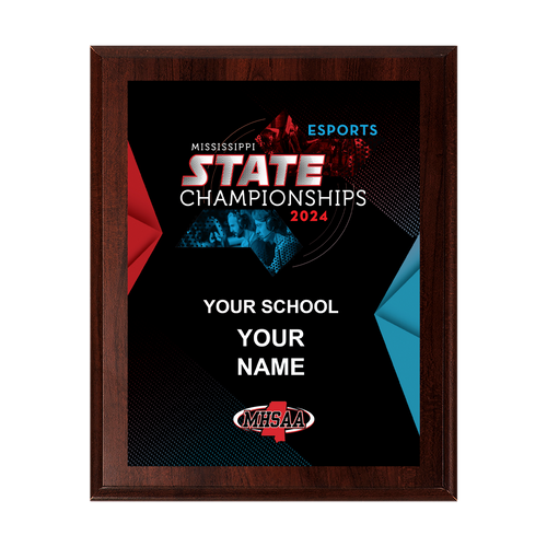 2024 MHSAA eSports State Championships 8x10 Plaque