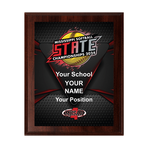 2024 MHSAA Softball State Championships 8x10 Plaque