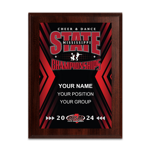 2024 MHSAA Cheer & Dance State Championships 8x10 Plaque 2024 MHSAA Cheer & Dance State Championships 8x10 Plaque