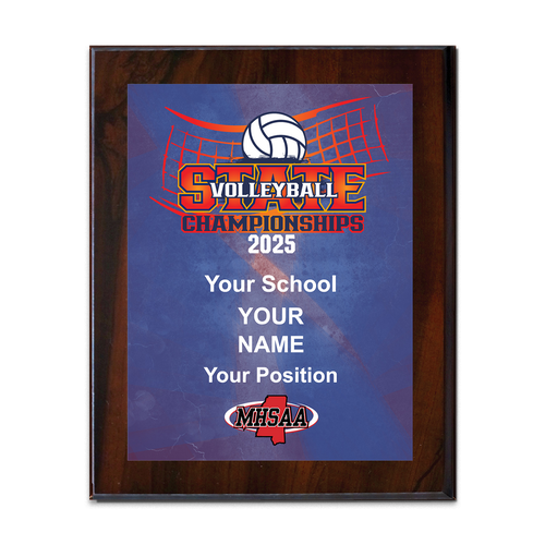 2025 MHSAA State Championships Volleyball 8x10 Plaque 2025 MHSAA State Championships Volleyball 8x10 Plaque