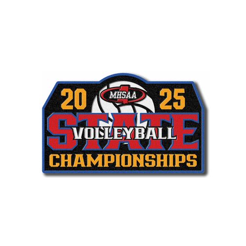 2025 MHSAA State Championships Volleyball Patch 2025 MHSAA State Championships Volleyball Patch