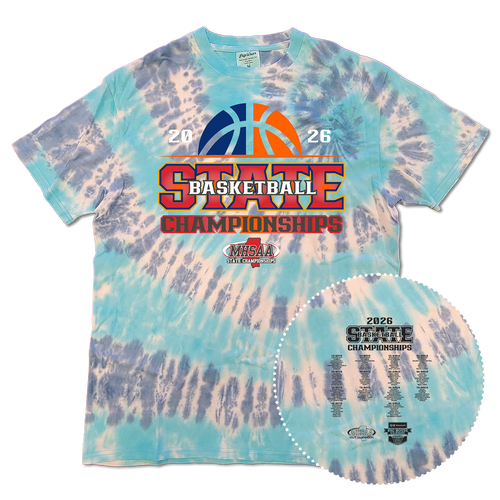 2026 MHSAA Basketball State Championships Tie Dye T-Shirt
