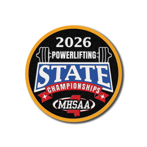 2026 MHSAA State Championships Powerlifting 2026 Event Patch