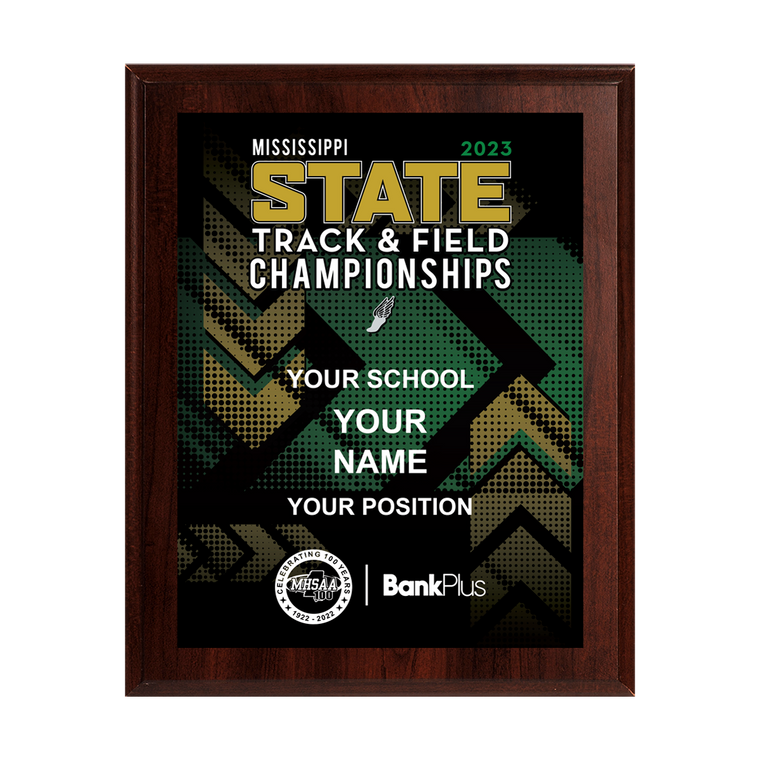 2023 MHSAA Track & Field State Championships 8x10 Plaque