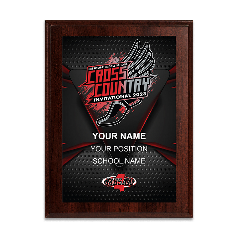 2023 MHSAA State Championships Cross Country 8x10 Plaque