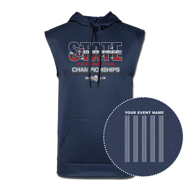 2024 MHSAA Powerlifting Performance Sleeveless Hoodie