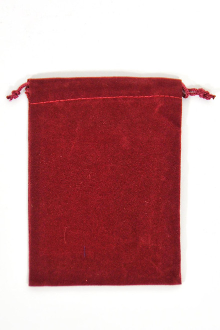 10 Small Velveteen Drawstring Bags 4x3
