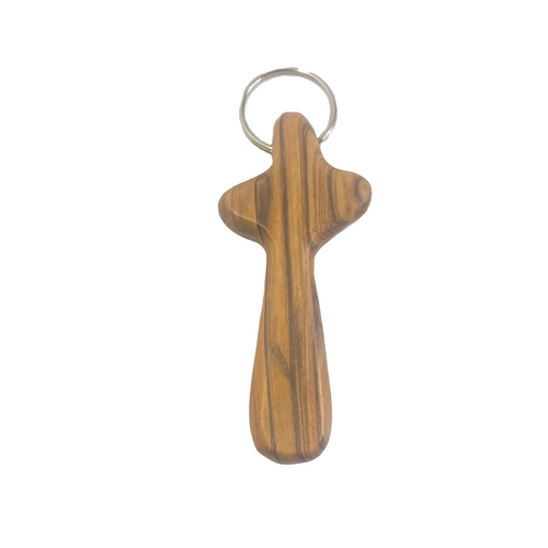 Medium Caring Cross Key Ring