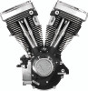S&S Cycle 84-99 BT V80 Long Block Engine - Wrinkle Black - S&SCYCLE310-0233