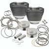 S&S Cycle 99-06 BT Replacement 3-7/8in Bore Cylinder & Piston Kit For S&S 95in Big Bore Kits- Wblack - S&SCYCLE910-0204