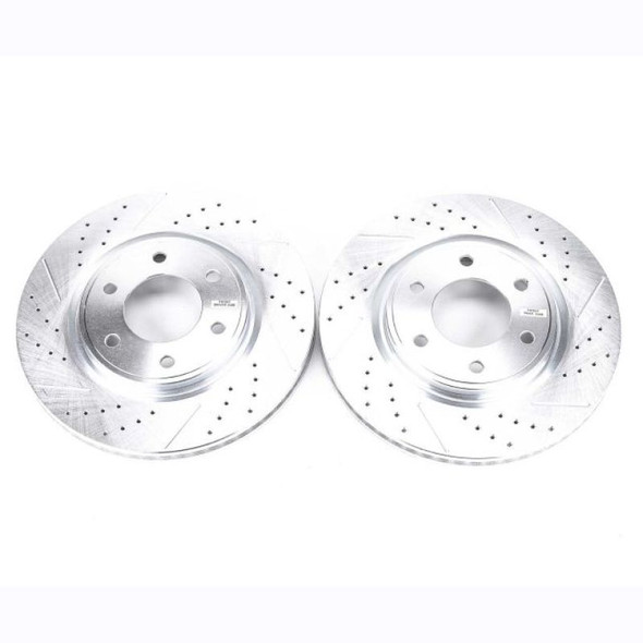 Power Stop 08-10 Infiniti QX56 Front Evolution Drilled & Slotted Rotors - Pair - POWERSTOPJBR1199XPR