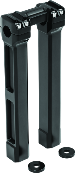 Kuryakyn 12inch Billet Handlebar Risers Black - KURYAKYN6131