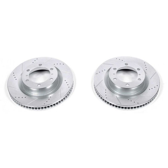 Power Stop 10-24 Toyota 4Runner Front Evolution Drilled & Slotted Rotors - Pair - POWERSTOPJBR1395XPR