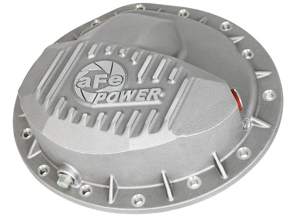 aFe Front Differential Cover (Raw; Street Series); Dodge Diesel Trucks 03-12 L6-5.9/6.7L (td) - AFE46-70040