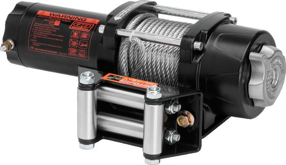 QuadBoss Winch Kit - 39ft x 7/32in Cable - 3.5hp - Roller Fairlead - Wired Remote - 3500lb - QUADBOSS608702