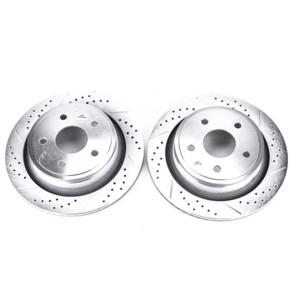 Power Stop 07-09 Chrysler Aspen Rear Evolution Drilled & Slotted Rotors - Pair - POWERSTOPAR8752XPR