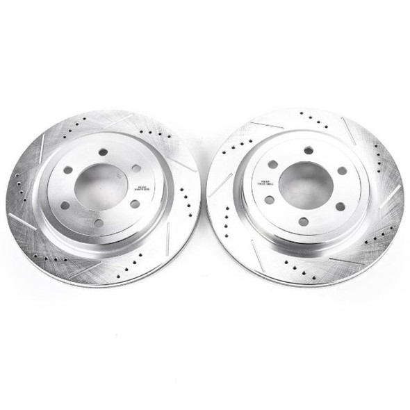 Power Stop 18-19 Ford Expedition Rear Evolution Drilled & Slotted Rotors - Pair - POWERSTOPAR85195XPR