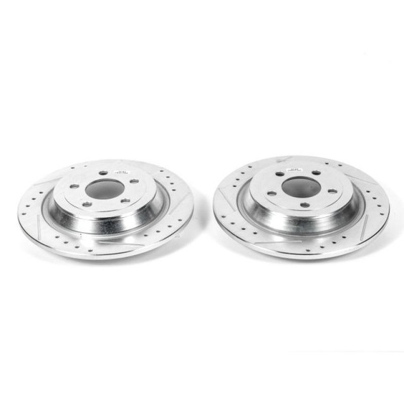 Power Stop 15-17 Ford F-150 Rear Evolution Drilled & Slotted Rotors - Pair - POWERSTOPAR85164XPR