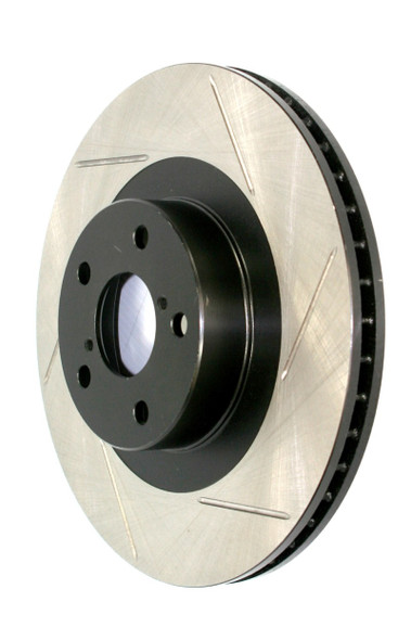 StopTech 12-15 BMW 335I Slotted Sport Rear Right Side Brake Rotor - STOPTECH126.34141SR