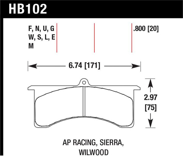 HAWK DTC-30 Brake Pad Sets