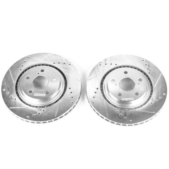 Power Stop 15-17 Lexus NX200t Front Evolution Drilled & Slotted Rotors - Pair - POWERSTOPJBR1310XPR