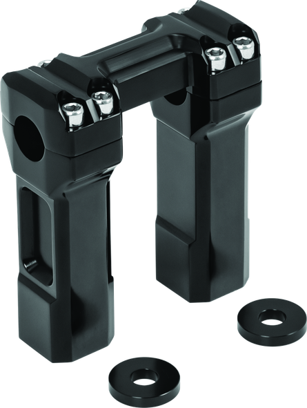 Kuryakyn 5inch Billet Handlebar Risers Black - KURYAKYN6132