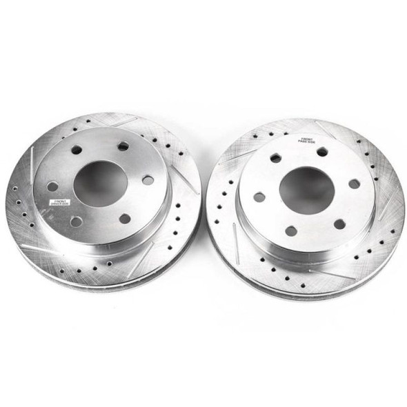Power Stop 99-00 Cadillac Escalade Front Evolution Drilled & Slotted Rotors - Pair - POWERSTOPAR8609XPR